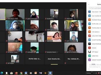 Pembelajaran via “ZOOM” minggu pertama