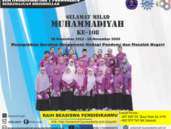 SELAMAT MILAD MUHAMMADIYAH KE 108 TAHUN.